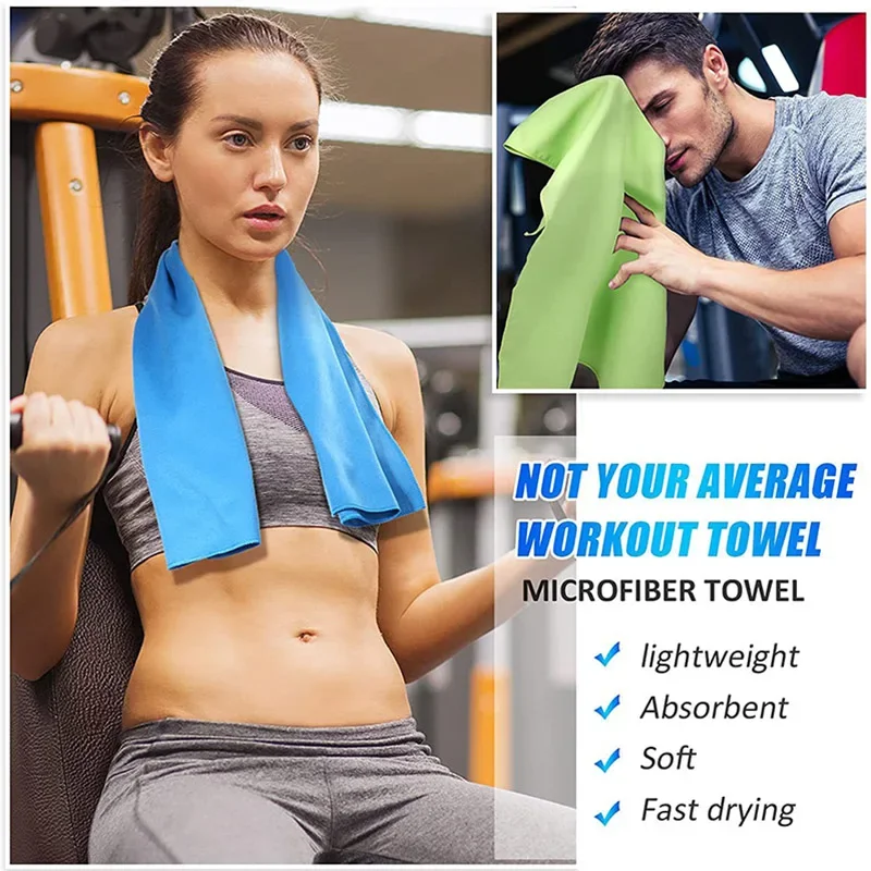 Fast Drying Sports Towel Ultra Soft Swimming Gym Fitness Camping Running Super Absorbent Washcloth Towels Travel Accessories