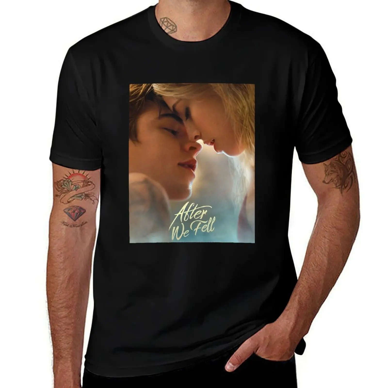after we fell close up T-Shirt Sweat Resistant Workout Tee Shirt T-Shirt
