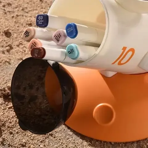 Kreative Rakete Desktop Storage Box Nette kinder Jungen Mädchen Große Kapazität Bleistift Halter Büro High-end-Gefühlen Dekorative