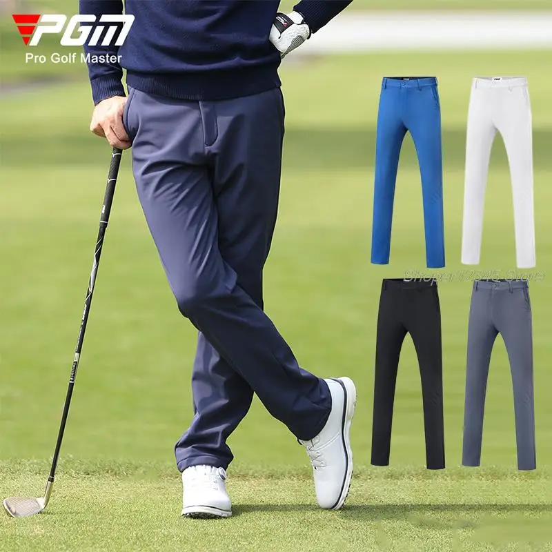 Pgm Autumn Winter Waterproof Men Golf Trousers Thick Keep Warm Long Pant Male Plus Velvet Golf Pants Man Windproof Sweatpants