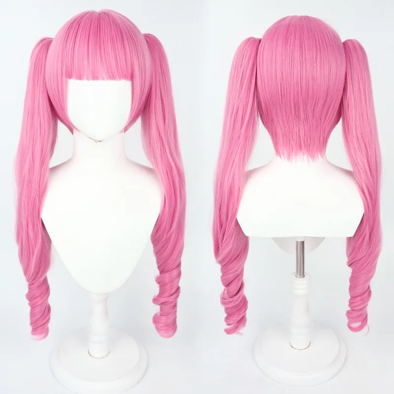 ccutoo Synthetic Perona Cosplay Wig 80cm Long Pink One Piece Perona Wigs Heat Resistant Hair Party Woman Wigs + Wig Cap