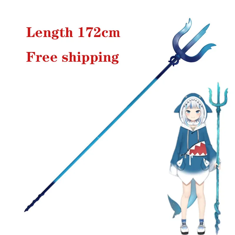 

Vtuber Hololive Gawr Gura Trident Weapon Cosplay Comic Con Props Halloween Anime Exhibition Clothing Accessories Free Shipping