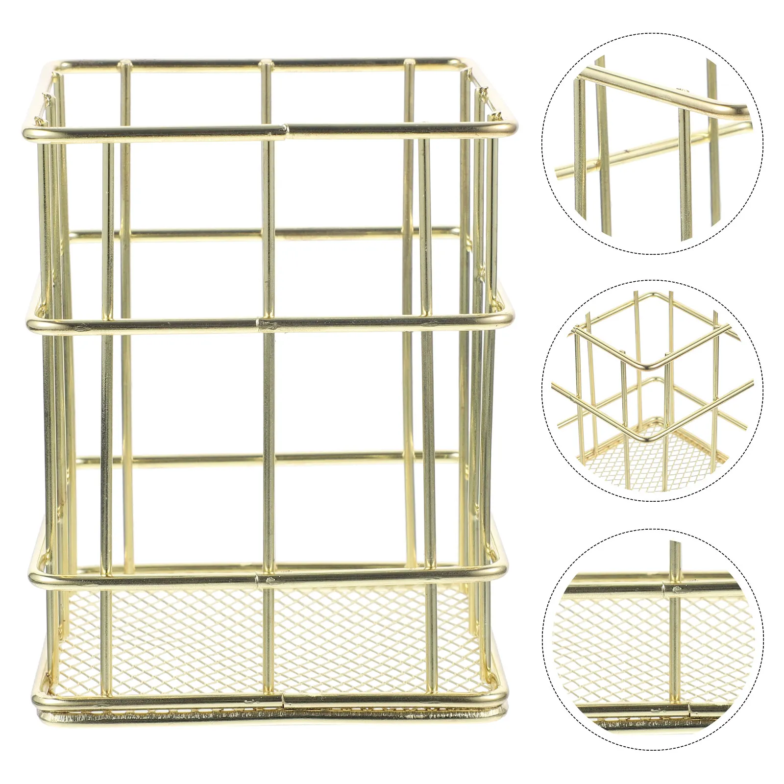 

Маленькая металлическая подставка для ручек, настольный органайзер для карандашей и кистей для макияжа, держатель для ручек для офиса и дома, подставка для ручек для студентов