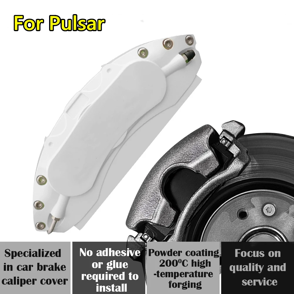 For Nissan Pulsar Car Brake Caliper Cover Aluminum Alloy Metal Exterior Kit Fit 1.6L 1.6T 1.6G CVT V VI M-CVT GTS AT MT