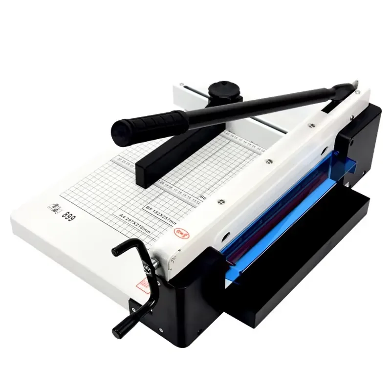 Heavy-Duty A4 Desktop Guillotine Paper Trimmer Convenient and Efficient Guided Manual Cutting