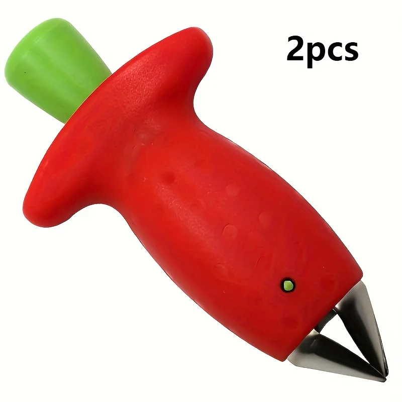 1pc Stainless Steel Fruit and Vegetable Corer - Manual Tomato and Strawberry Stem Remover, Durable ABS Handle, No Power Required Kitchen Gadget, Efficient Fruit Coring Tool view 7