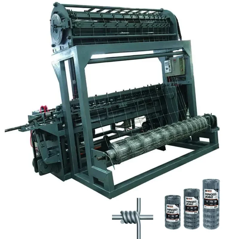 Hinge Joint Knot Weaving Machine / Grassland Wire Mesh Fence Netting Machine