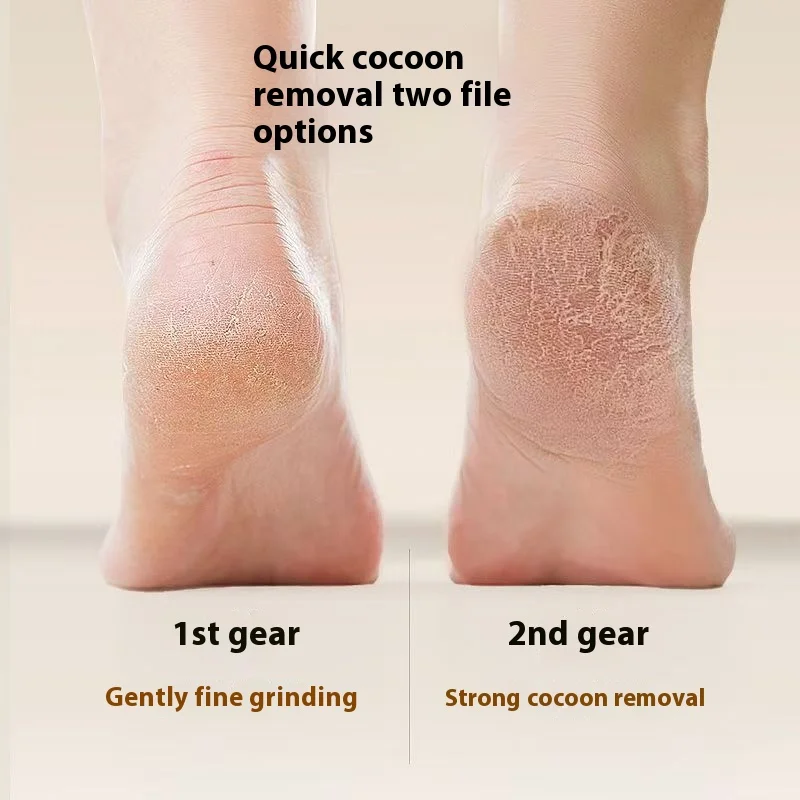 Elektrischer automatischer Fuß-Hornhautentferner, tragbarer Pediküre-Schleifer für abgestorbene Haut mit dickem Absatz, wiederaufladbares Peeling-Gerät