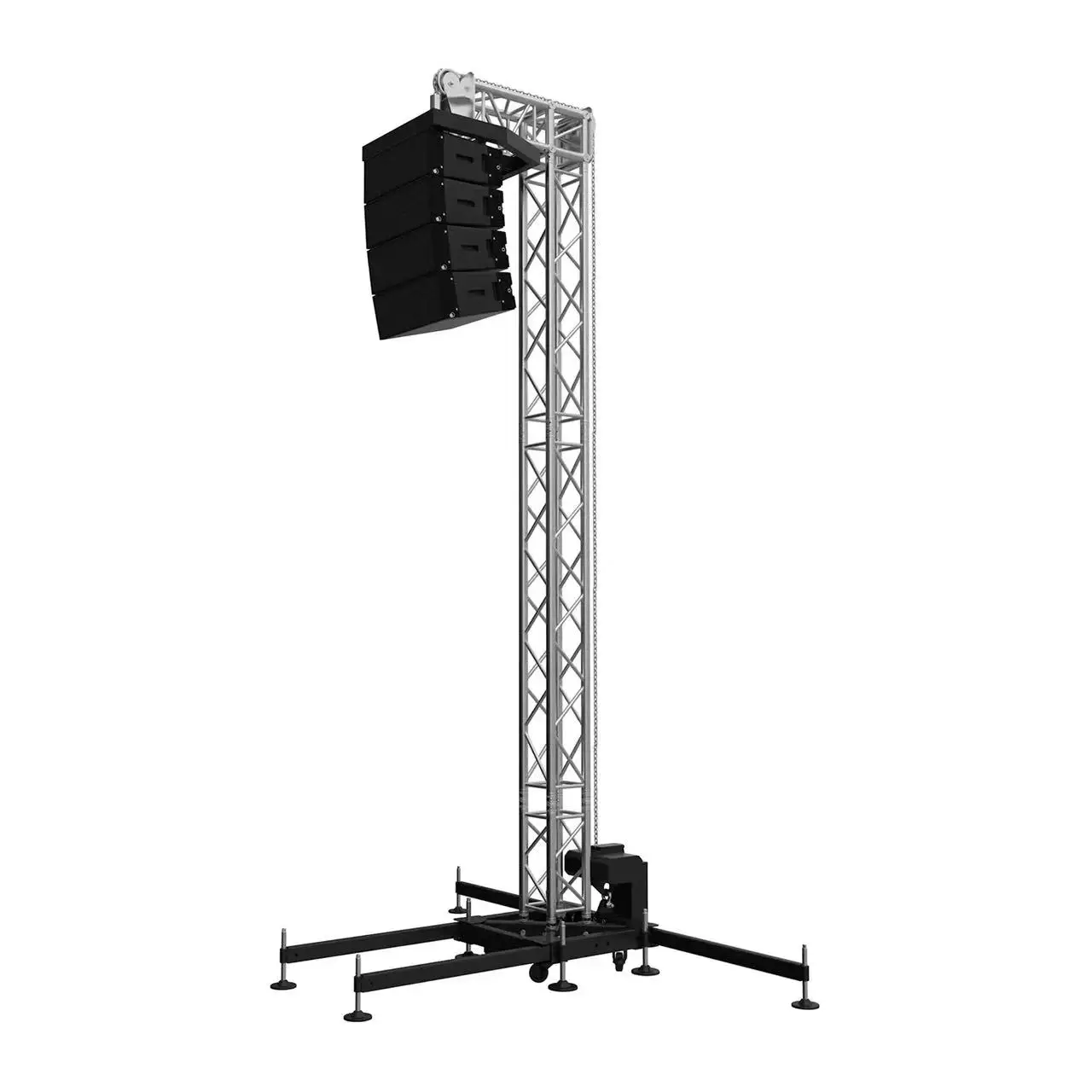 【High Quality】Stylish Portable Audio Line Array Lift Tower Loudspeaker Square Triangle Aluminum Alloy Truss Stage Events Concert