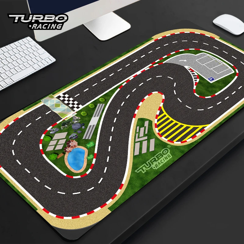 Turbo Racing Portable Rubber Mat 50x95cm 160x90cm 120x80cm 180x80CM 1:76 RC Mini Car Track Race Accessory for Table Racing Car