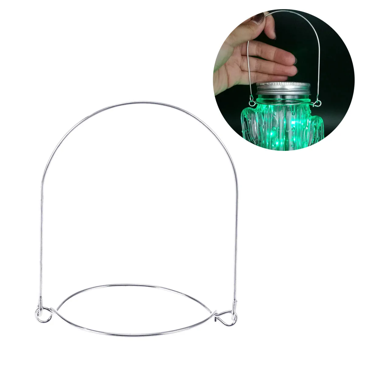 

12 pcs Mason H Stainless Steel Wire Hanger Canning Ball Pint Jar H Jars Hooks Rust resistant Home Storage Decor Silver
