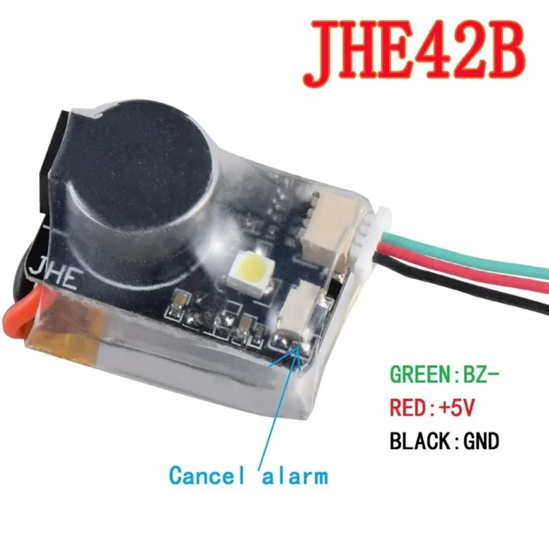 JHEMCU JHE42B/ JHE42B_S Finder 5V Loud Buzzer Tracker LED Buzzer Alarm Super 110dB W for FPV Drone