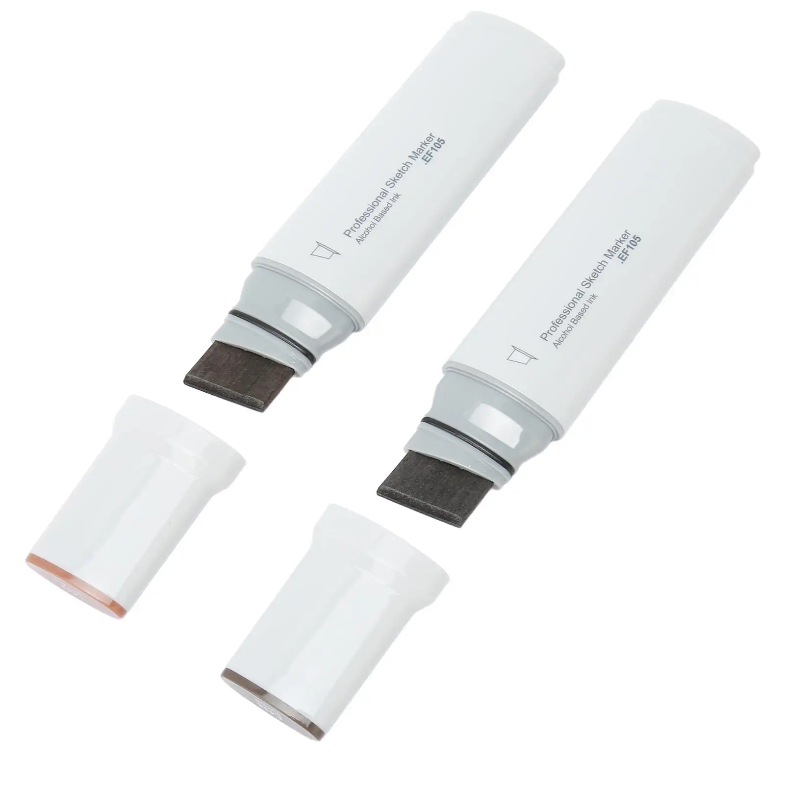 2pcs Jumbo Markers Professional Quick Drying Even Ink Absorption Alcoholic Large Wide Tip Markers