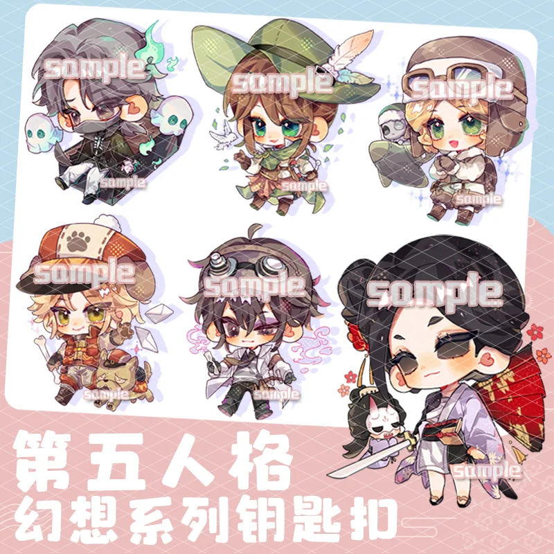 

Game Identity Ⅴ Joseph Desaulniers Aesop Carl Tracy Reznik Acrylic Keychain Pendant Collection Cartoon Bag Keyrings