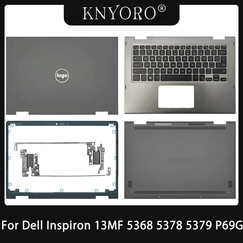 

NEW Laptop Case for Dell Inspiron 13MF 5368 5378 5379 P69G LCD Back Cover Front Bezel Palmrest Bottom Case Replacement Keyboard