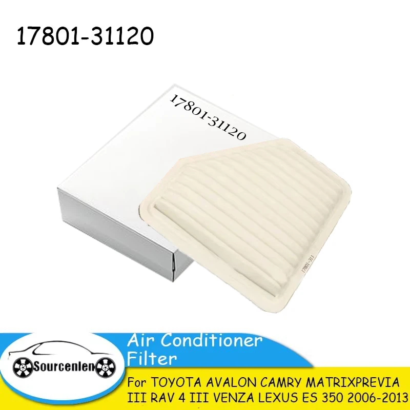 

For TOYOTA AVALON CAMRY MATRIX PREVIA III RAV 4 III VENZA LEXUS ES 350 Air Conditioner Filter 2006-2013 1780131120
