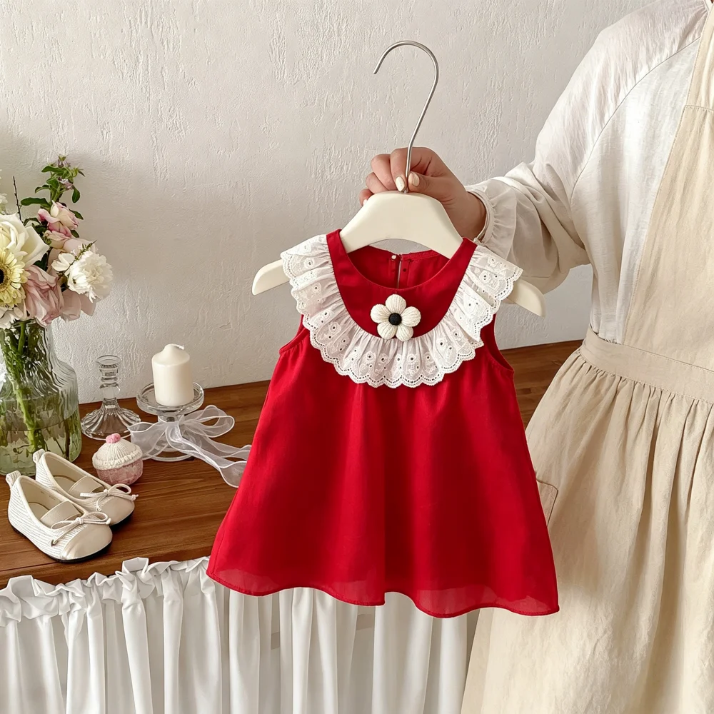 

Baby Dress Summer Flower Princess Girl Dress Cute One Year Old Children Dress Baby Girl Clothing ﻿