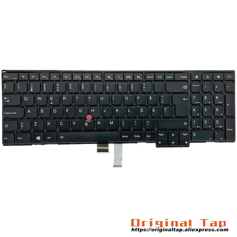 SE Swedish Finnish Backlit Keyboard for Lenovo Thinkpad T540p W540 W541 T550 W550s T560 P50s 04Y2413 04Y2491