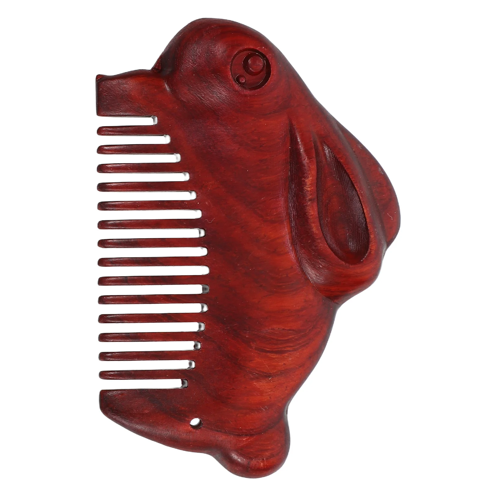 

Cute Portable Small Fine Tooth Wooden Women Detangling Pocket Beard Gentle Wood Design Curly Straight Hair Anti-Static Mini