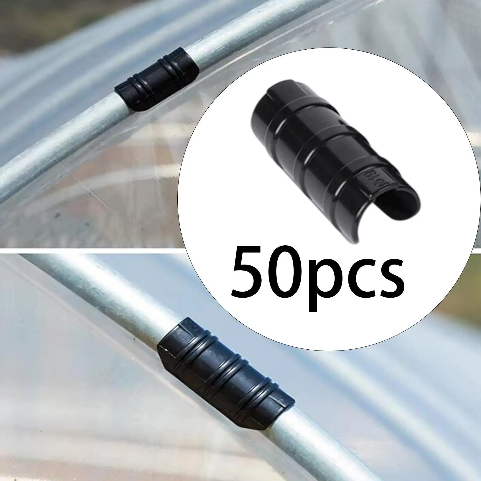 

50x Greenhouse Film Tube Film Tube Fixing Practical Buckle Fixing Garden
