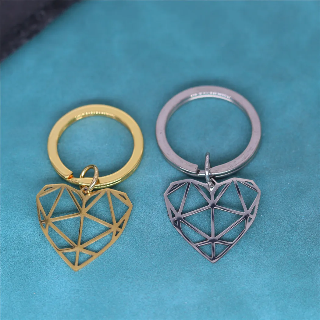 keychain origami Love Heart Keychain Fashion HandBag Pendant Key Holder Charm Cute Car Key Ring For Women Gifts