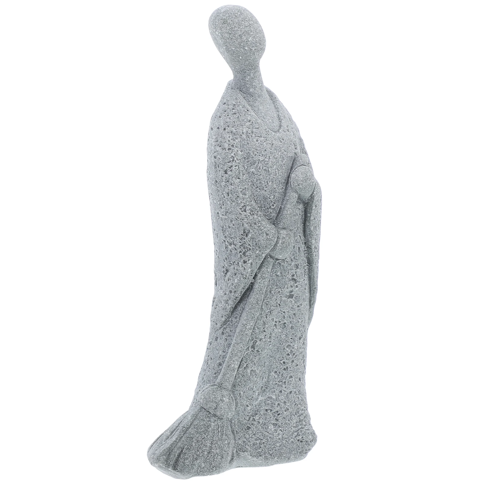 

Buddha Micro Landscape Asian Monk Statue Fish Tank Ornaments for Aquarium Grey Desk Accessory