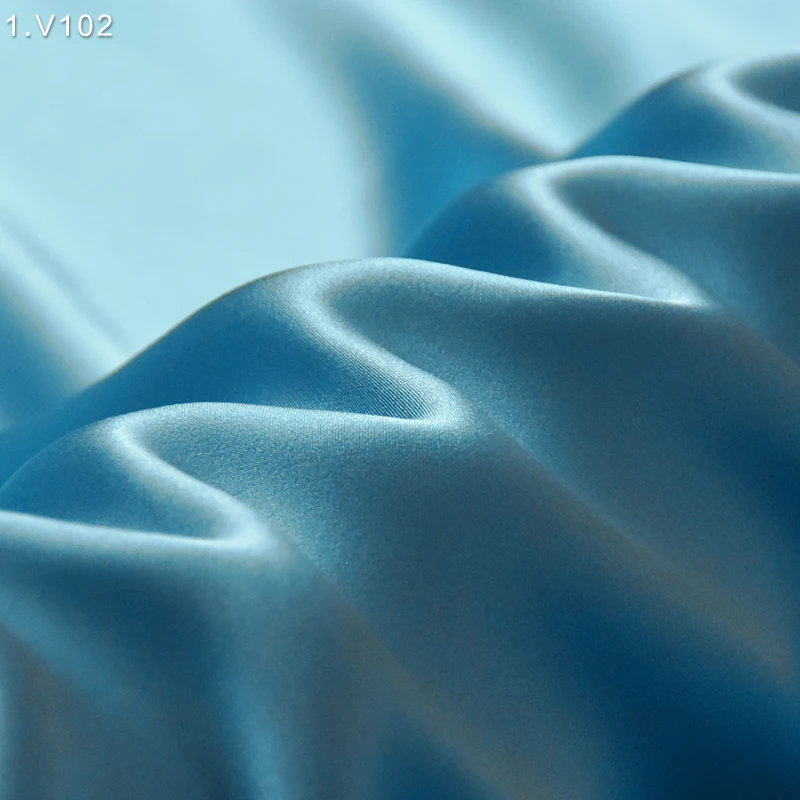 HYSK 19mm 100% mulbery satin silk fabric royal blue plain solid DIY natural chinese charmeuse material price per meter for dress