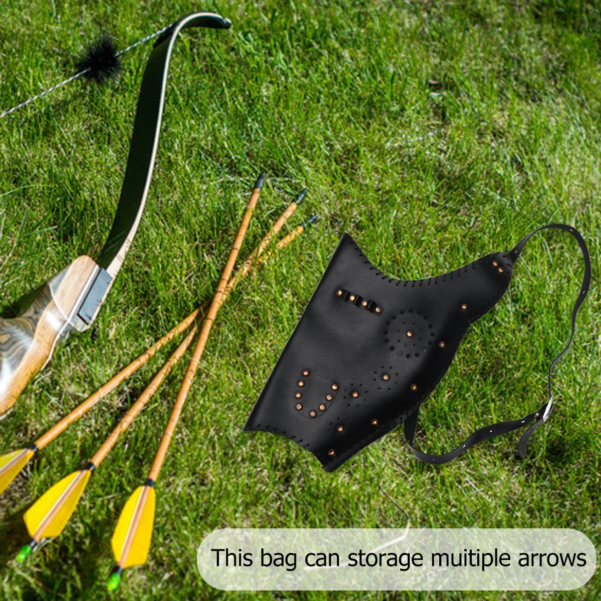 

1pc Traditional Bow Sleeve Handmade Archery Pouch Durable Outdoor Bow Bag Compact Lightweight Easy