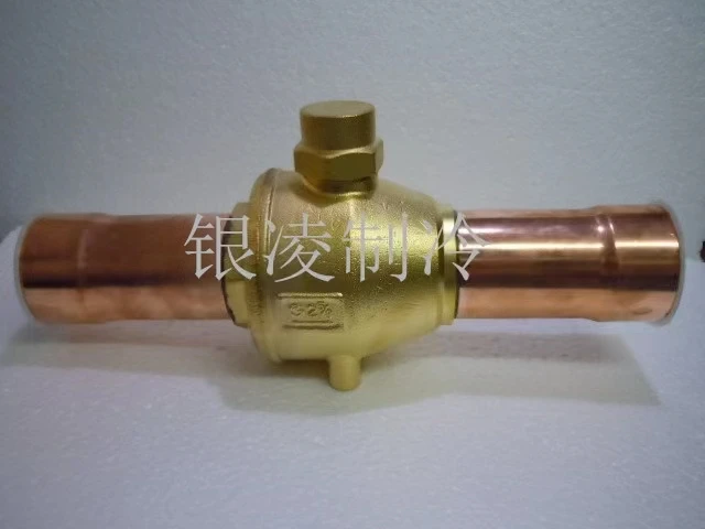 

Ball valve 3-1/8 welding port 80MM cold storage chiller cut-off refrigeration central air-conditioning freezer straight-th