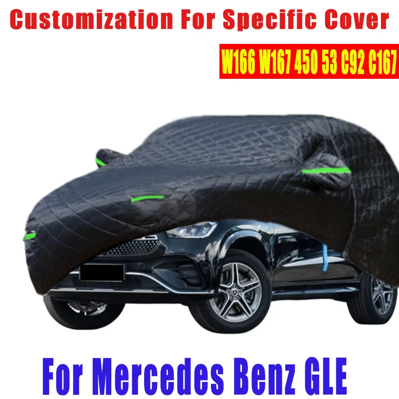 

For Mercedes Benz-GLE-SUV (W166 W167 450 53 C92 C167) Hail prevention cover auto rain protection,paint peeling protection