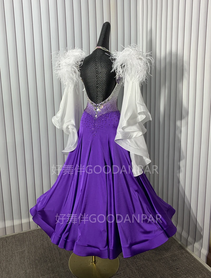 Waltz Ballroom Dance Dress Women Competition  Dance Gown Ballroom Dancing Costume standard dance dress women competition 2024