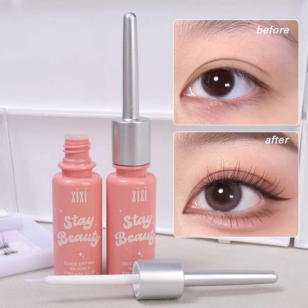 Colle d'extension de faux cils à séchage rapide, colle de bain auto-arina, maquillage imperméable, longue durée, cosmétiques invisibles