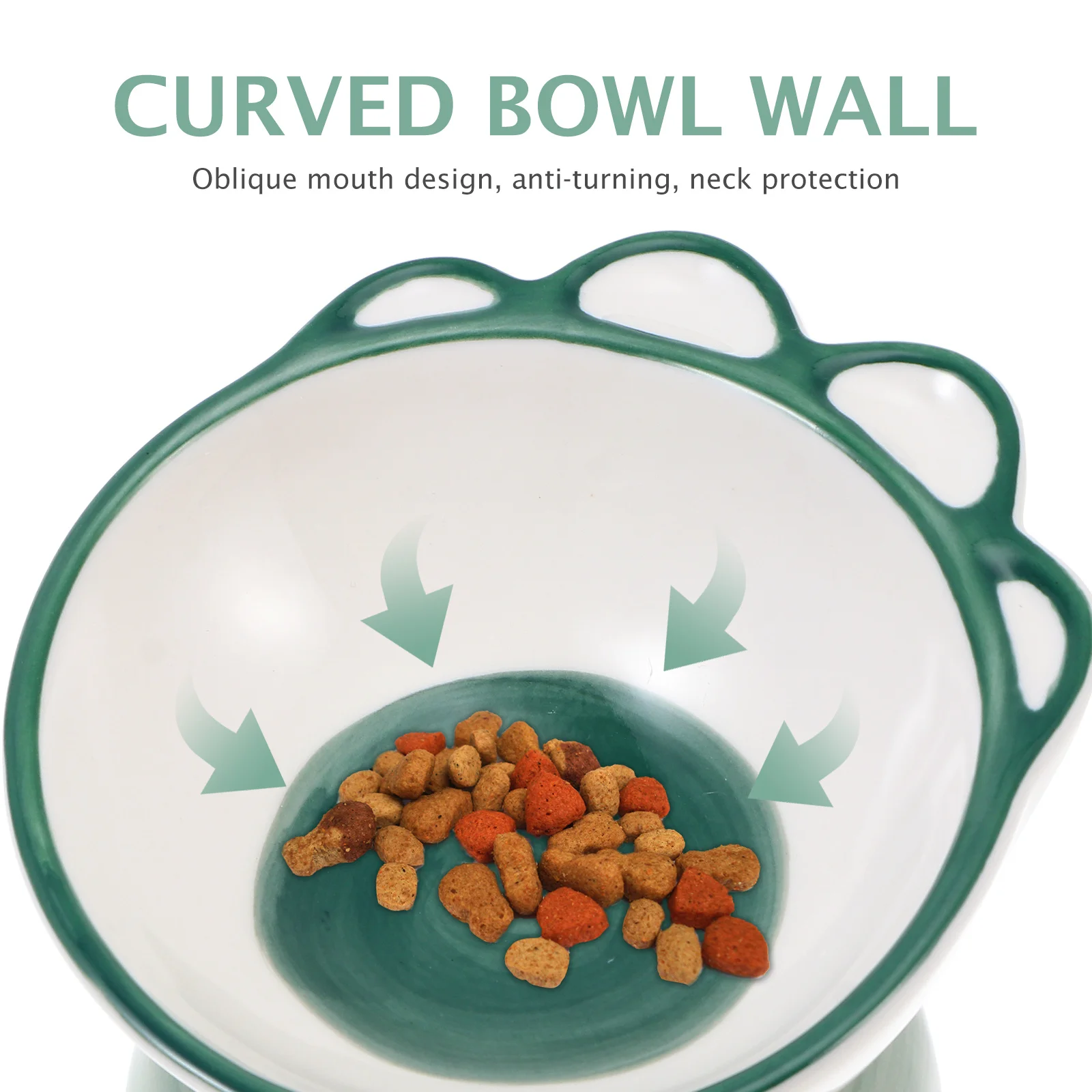 

Cat Tilt Bowl Ceramic Dog Bowl Pet Feeder Puppy Bowl Pet Bowl