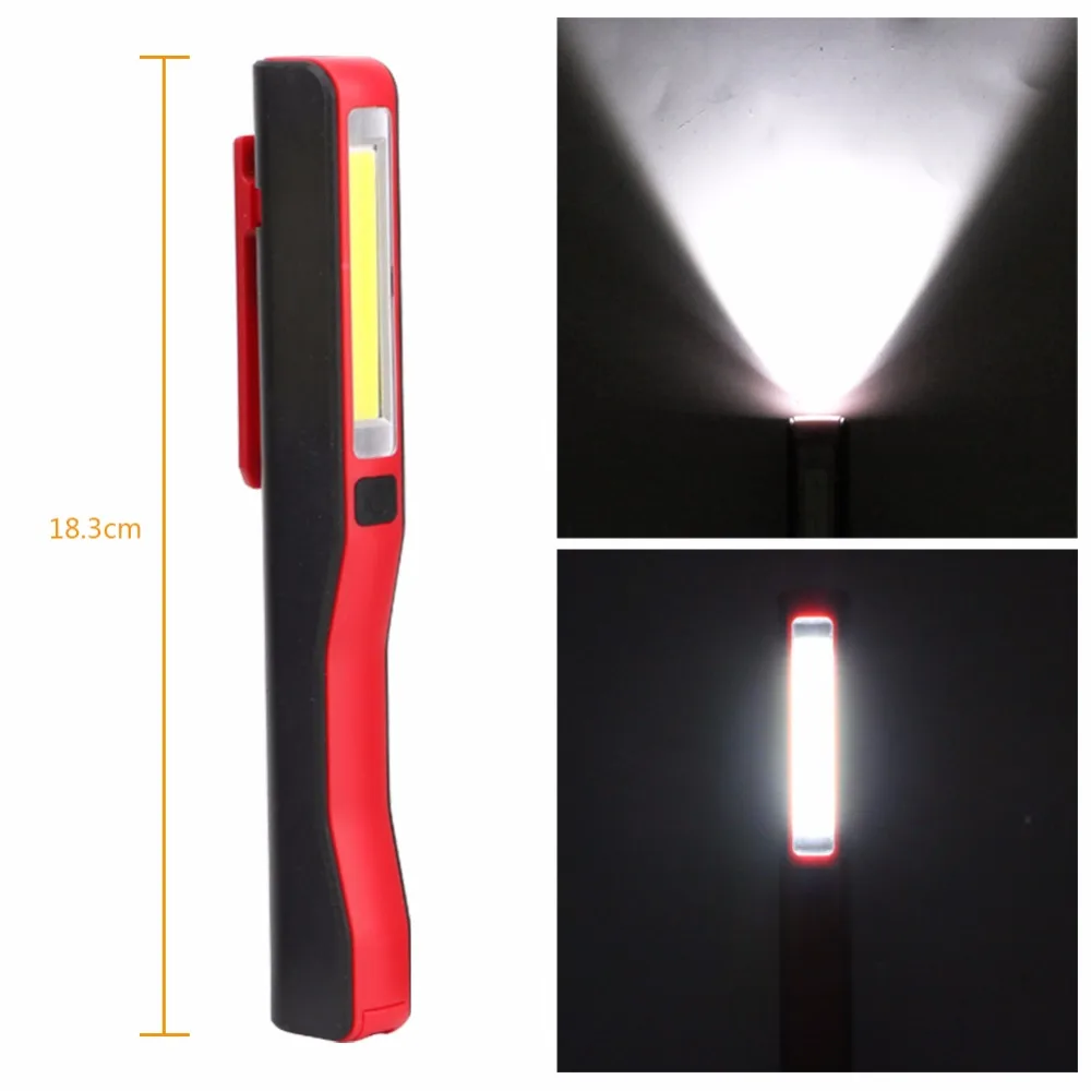 Mini linterna LED COB multifunción, lámpara magnética de inspección de trabajo, luz de bolsillo, 2 modos, AAA, gran oferta