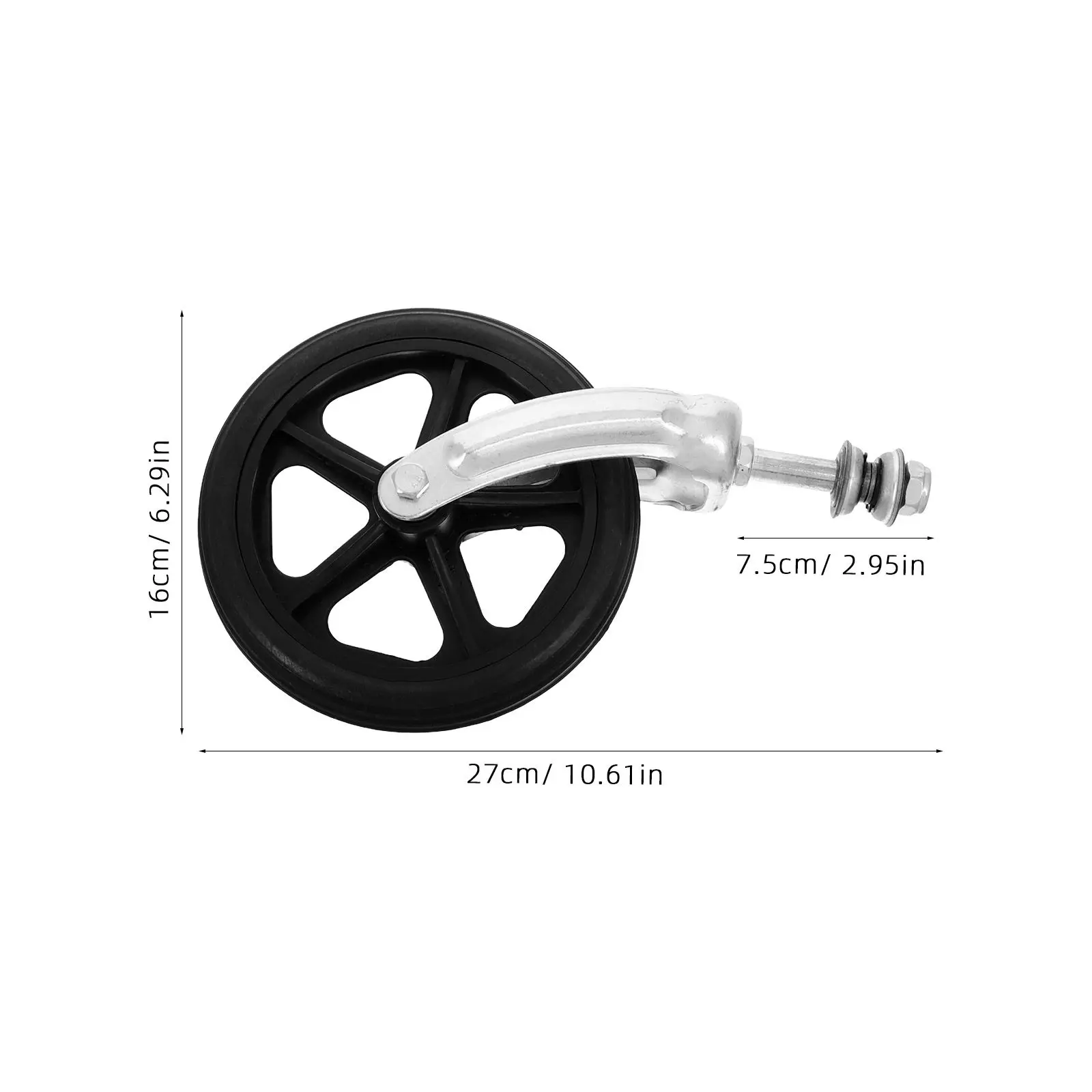 Plastic Universal Wheelchair Replacement Wheelchair Front Caster Wheels Bearing Smooth Rotation Garden