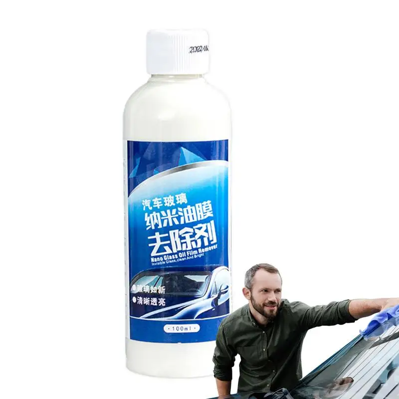 

Windshield Oil Film Remover Glass Cleaner Coating Agent For Car Windshield Multipurpose Cleaner Water Spot Remover Glass Film