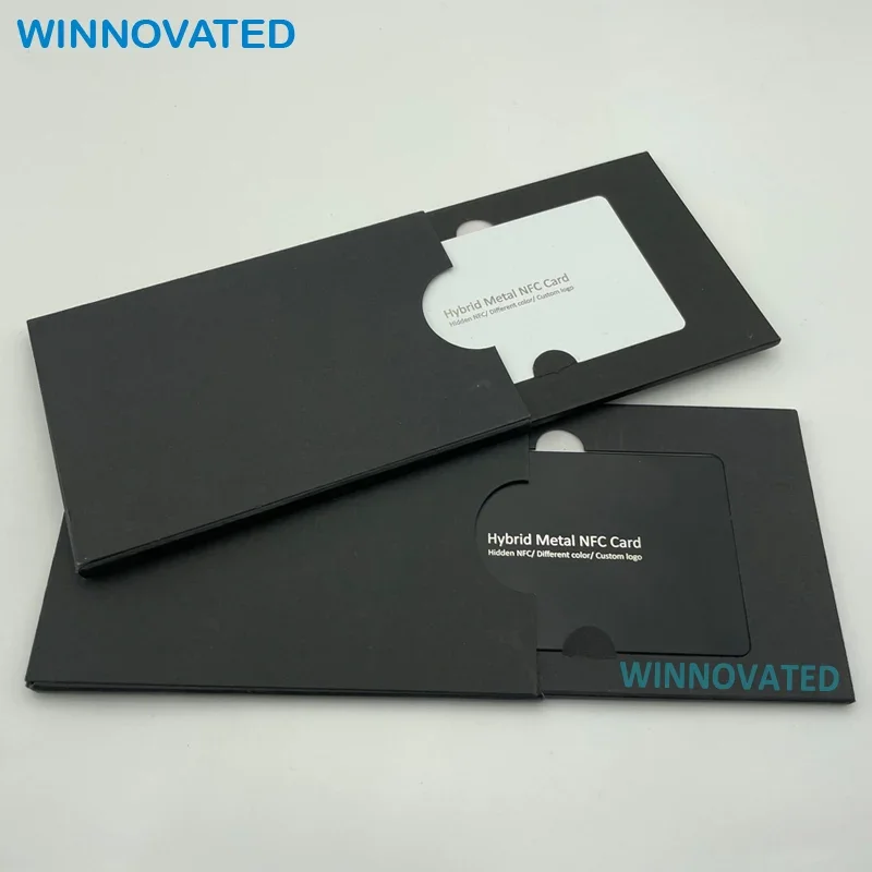 Full Anodized One Side Metal One Side Plastic Key Hidden Premium Business Metal NFC Card