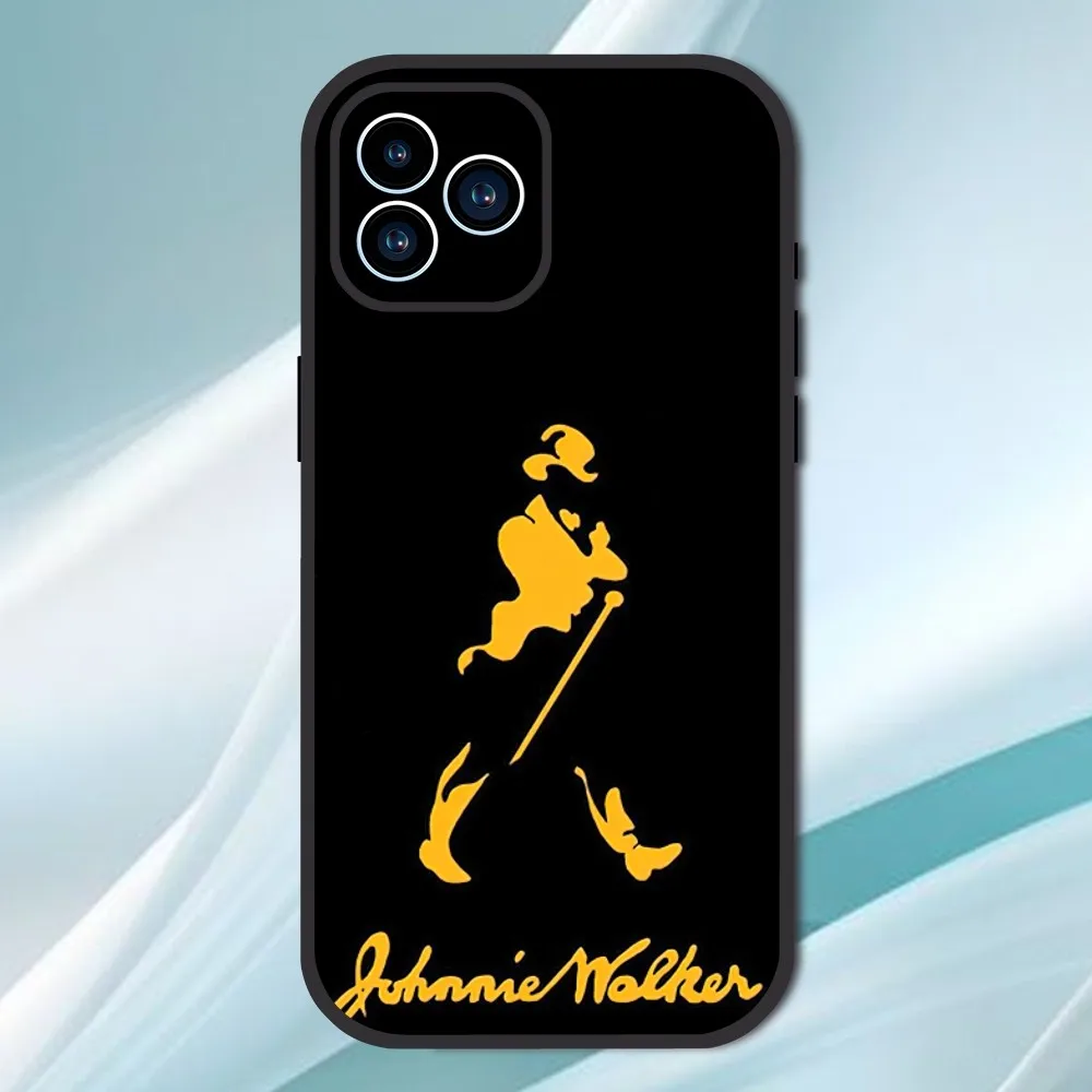 J-Johnnie Walker Logo Phone Case For iPhone 13 12 11 14 15 Pro XS Max XR X 8 7 6S 6 Plus SE 2020 Soft Back case image 4