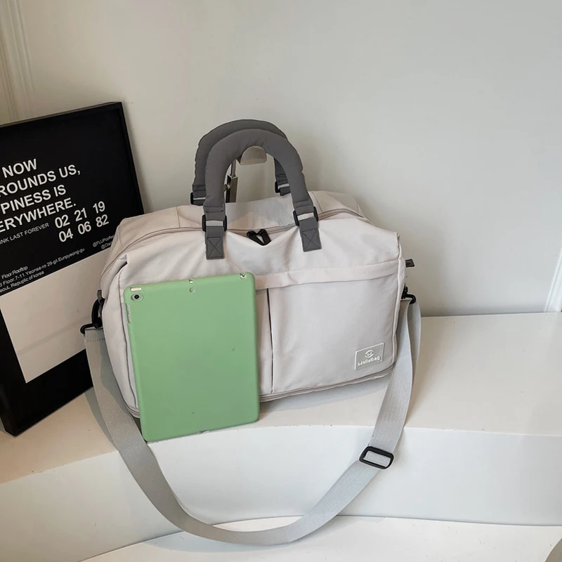 المرأة السفر الأمتعة حقائب كتف عادية في الهواء الطلق السفر قصيرة TripTote حقيبة المحمولة التنقل الصالة الرياضية اللياقة البدنية حقيبة يد رياضية #3