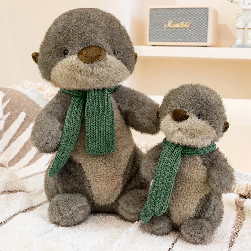 

26/40CM Simulate Otter Plushie Cute Sea Otter Plush Toy Comfortable Sleeping Pillow Doll Stuffed Animal Kids Toys Birthday Gifts