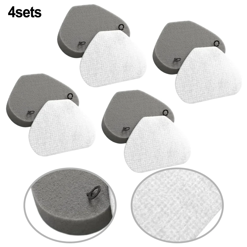 4 Pieces Triangular Filter Cotton For Shark IA3241 IA3240 IA3242 IA3243 Vacuum Cleaner Parts For Filter