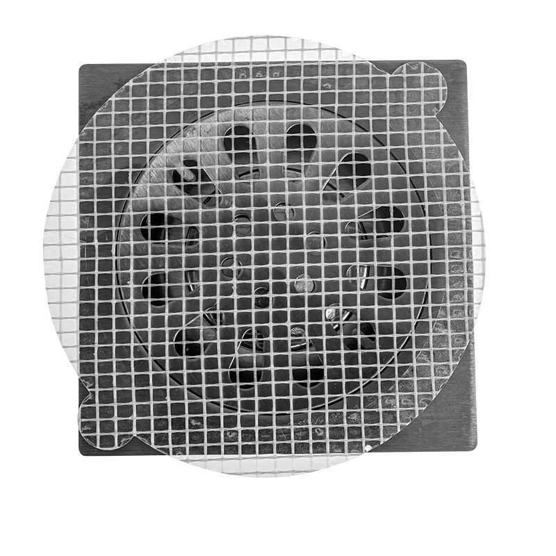 일회용 바닥 배수구 스티커, 샤워 배수구 헤어 캐처 커버, 싱크대 배수구 헤어 필터 차단기, 욕조 메쉬 필터 스티커, 10 개