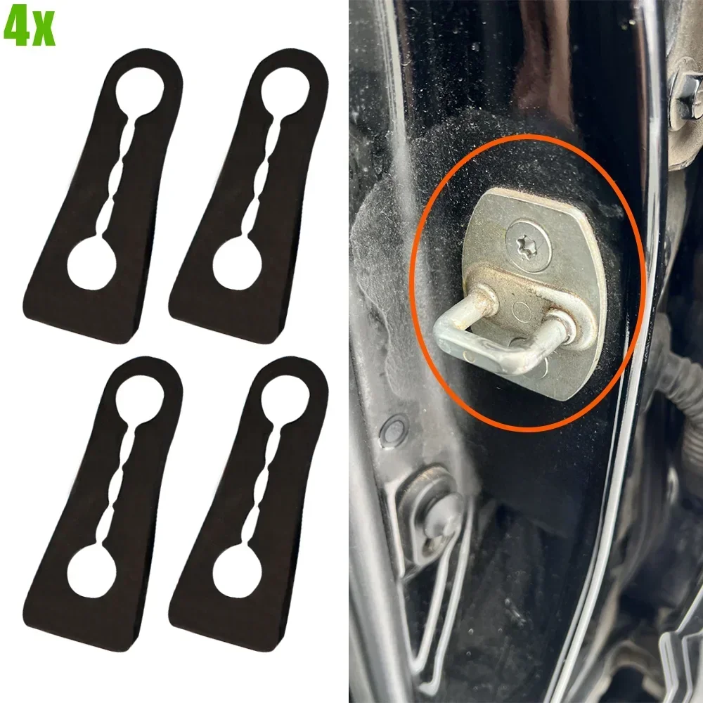 2/4PC Car Shock Absorber Gasket Door Shockproof Sound Insulation Cushion Universal Thickened Anti Collision Noise Reduction Pads