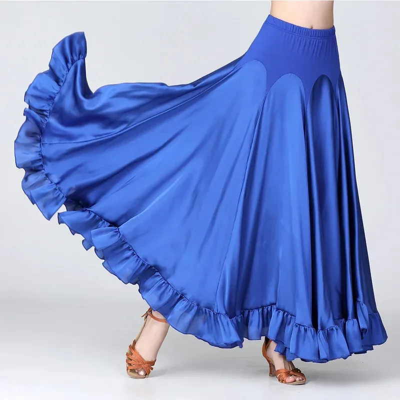 

Ballroom Dance Skirts For Women Modern Dance Skirt With Half Length And Big Swing Skirts For Female