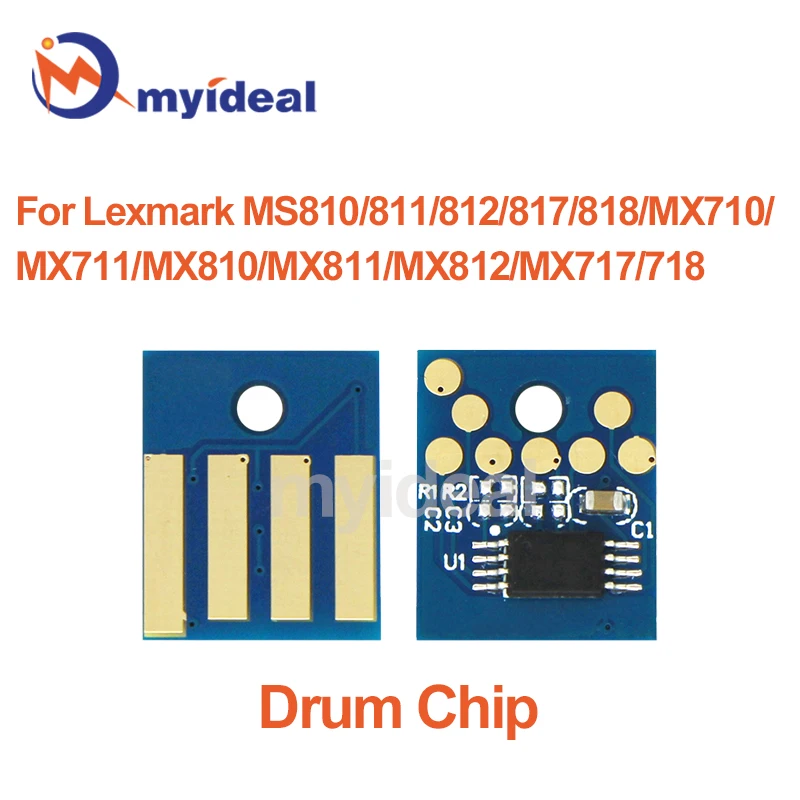 52D0Z00 Drum Chip For Lexmark MS810 MS811 MS812 MS817 MS818 MX710 MX711 MX810 MX811 MX812 MX717 MX718 Reset Cartridge Printer