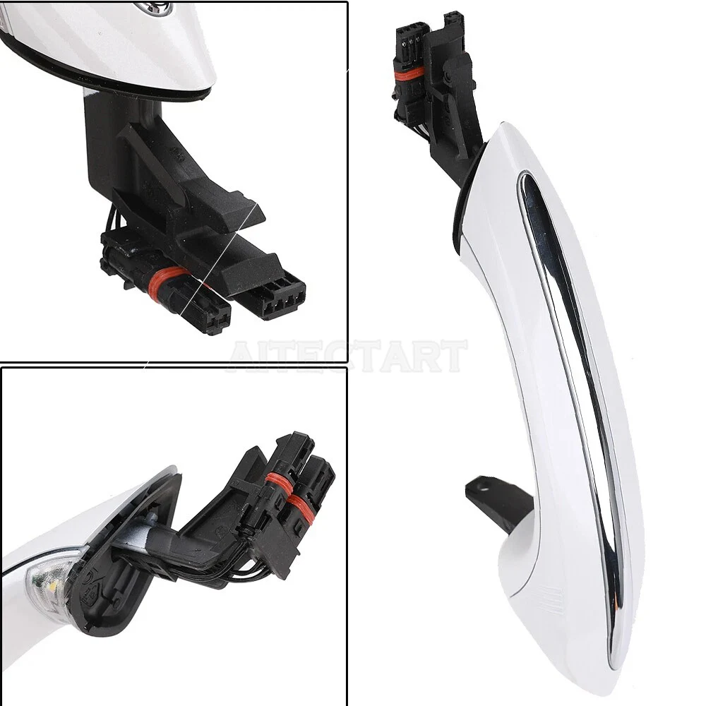 

REAR LEFT Comfort Access White Exterior Door Handle For BMW 5 6 7 Series F07 F10 F01 OEM 51217231933 Brand New
