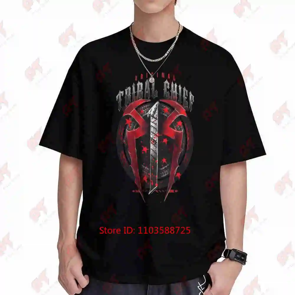 Tribal Chief Markings Short Sleeve Tee 100% Cotton T-Shirt