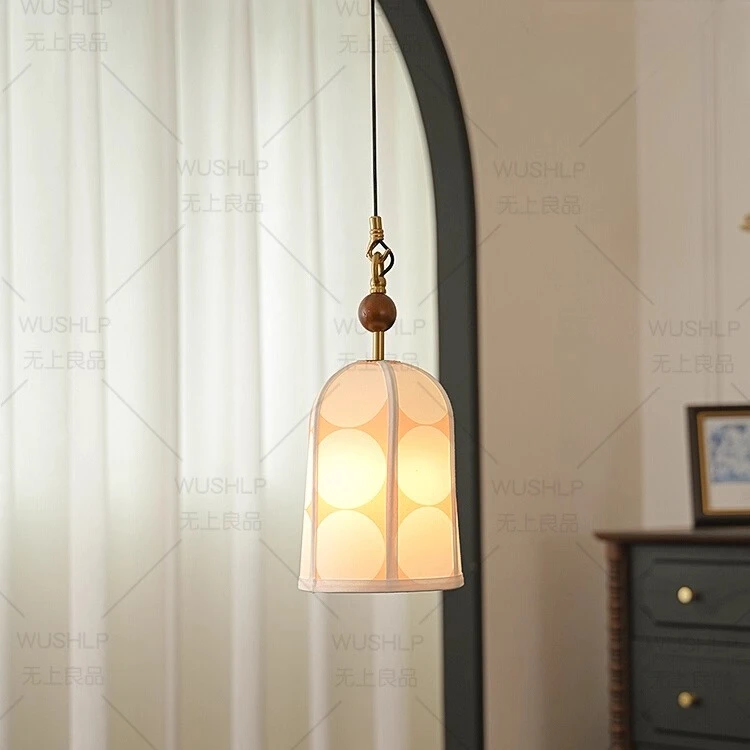 

Прикроватный подвесной светильник из орехового дерева с антикварным ваби говорит стиль во французском стиле ретро, прикроватная барная стойка, подвесной светильник для спальни