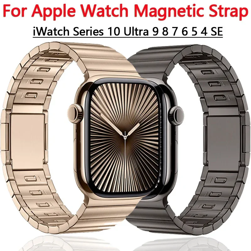 สายคล้องโลหะสําหรับ Apple Watch Band 49 มม.46 มม.44 มม.45 มม.42 มม.สายรัดข้อมือสําหรับ iWatch Series Ultra 10 9 8 7 6 5 SE 3 Band