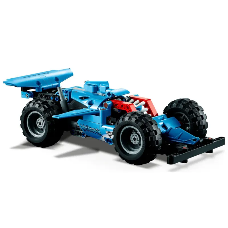 LEGO 42134 Technic Monster Jam Megalodon, 2-in-1 Pull-Back Shark Car for Lusca Low Racing Car